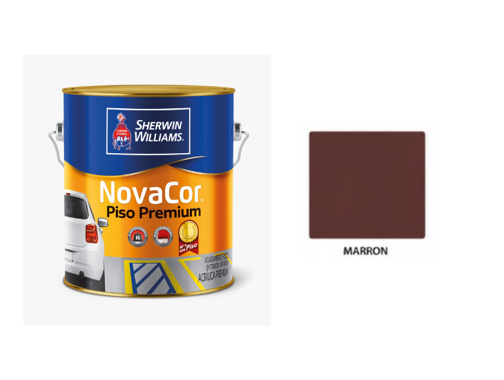 Novacor Piso Premium Marrón 4 L