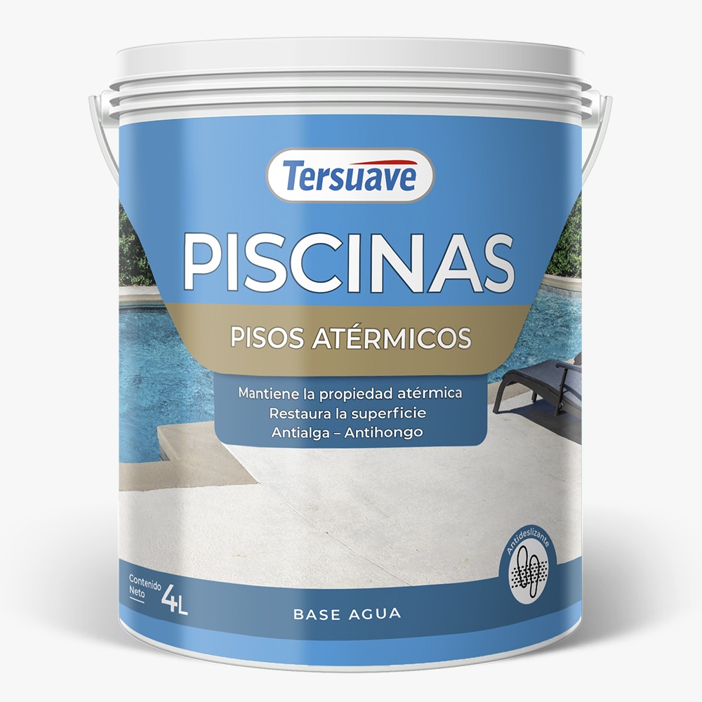 Piso Bordes Atermico Blanco Tersuave 4 L