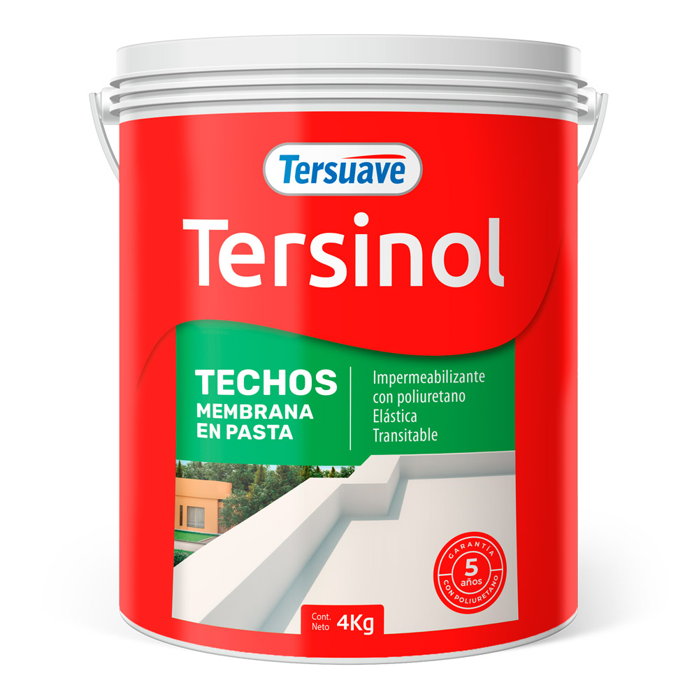 Tersinol Techo Sin Fibra Impermeab Tersuave 4 KG