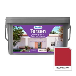 [9297] Latex Exterior-Interior Tersen Rojo Pasión 4 L